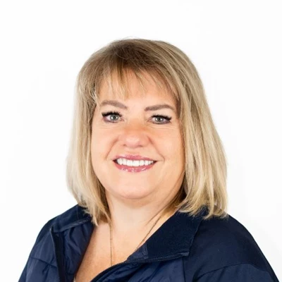 A headshot of one of the staff members of the clinic, Pam